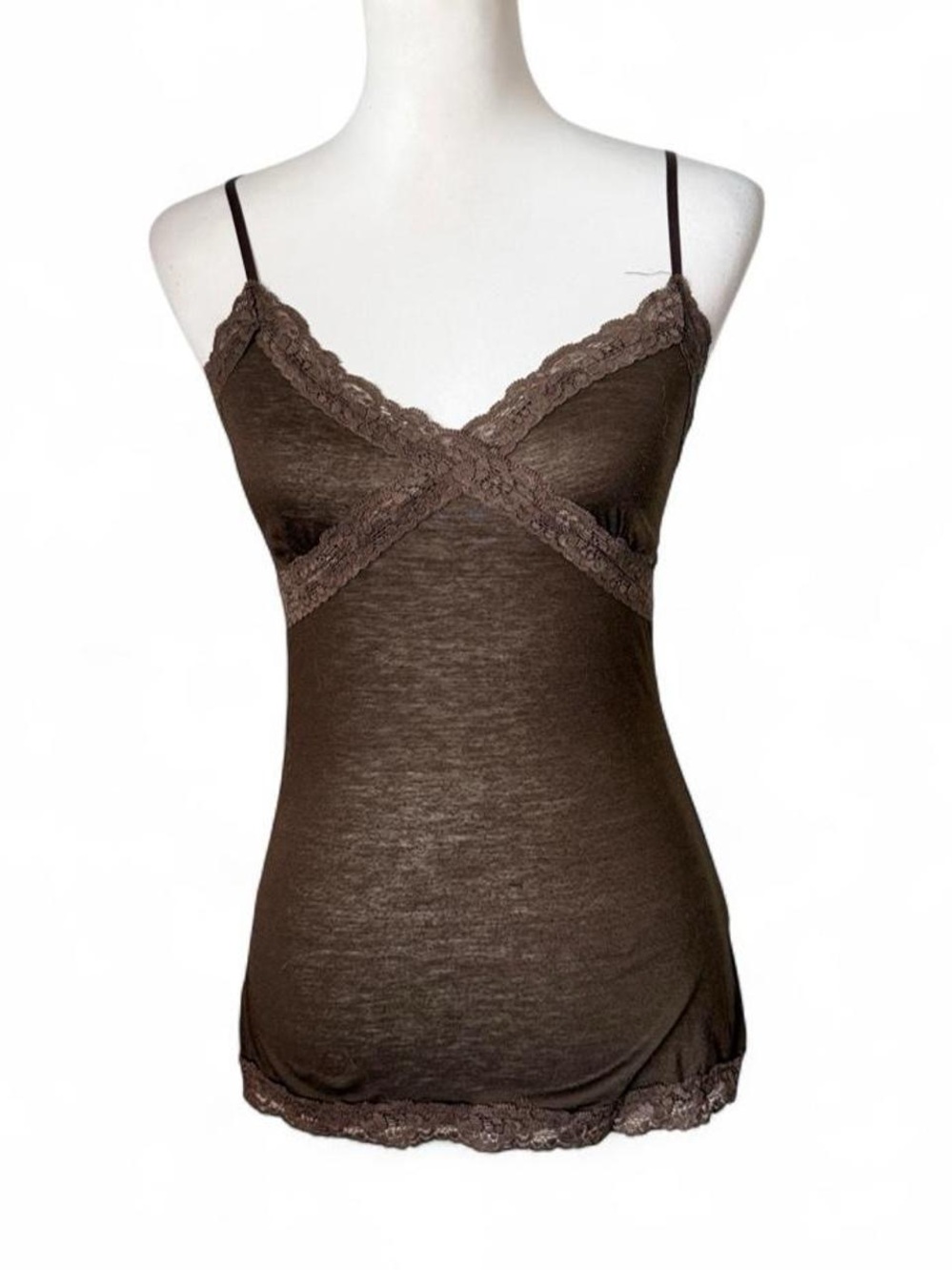 Brown Y2K Tank Top Cami
